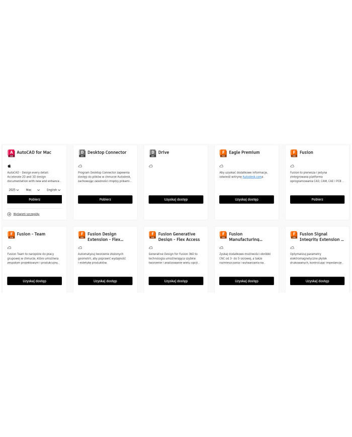 Autodesk All Apps (All applications) Win/Mac - 1 Year - Private account