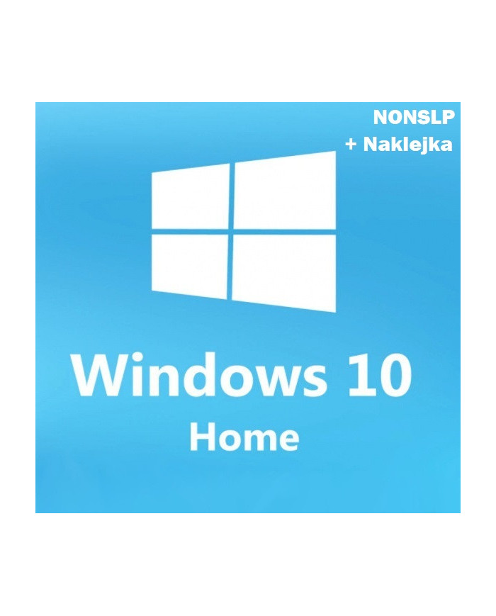 Windows 10 Home NONSLP (Przypisywany z naklejką COA) KLUCZ PL
