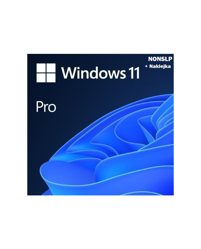 Windows 11 Pro / Professional NONSLP (Przypisywany z naklejką COA) KLUCZ PL