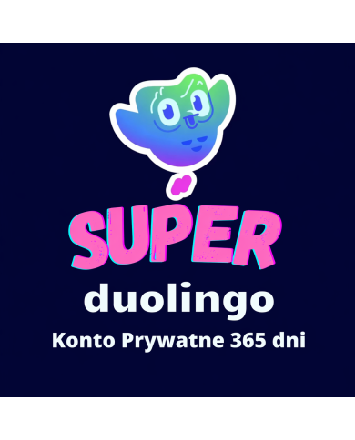 Duolingo Super 12 miesięcy (365 dni) Konto Prywatne