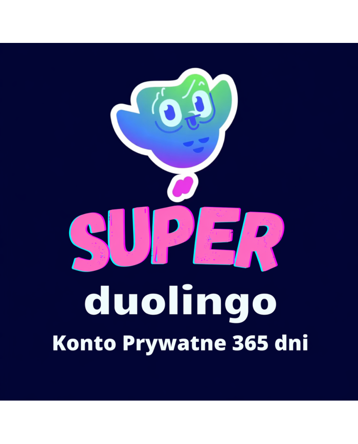 Duolingo Super 12 miesięcy (365 dni) Konto Prywatne