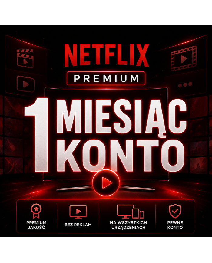 Netflix Premium - 1 Miesiąc Konto