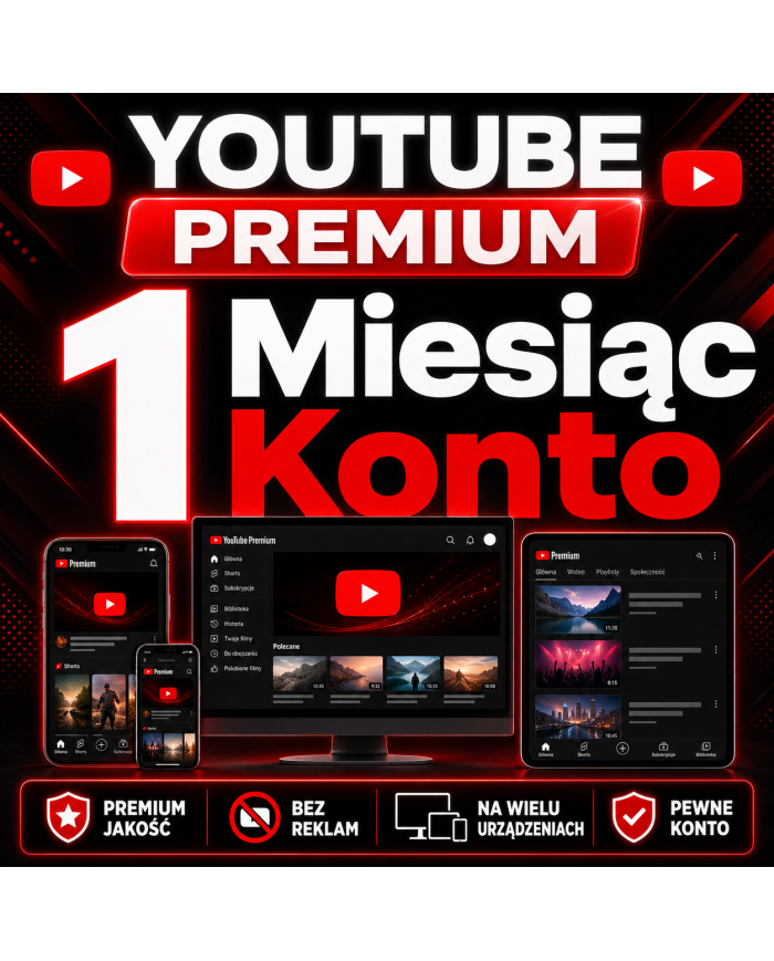 YouTube Premium - 1 Miesiąc Konto