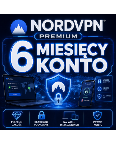 NordVPN Premium - 6 Miesięcy Konto