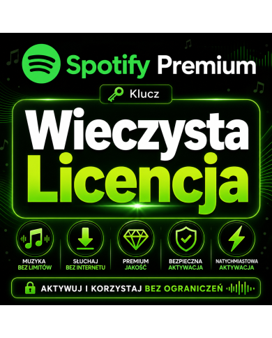 Spotify Premium - Wieczysta aktywacja Klucz