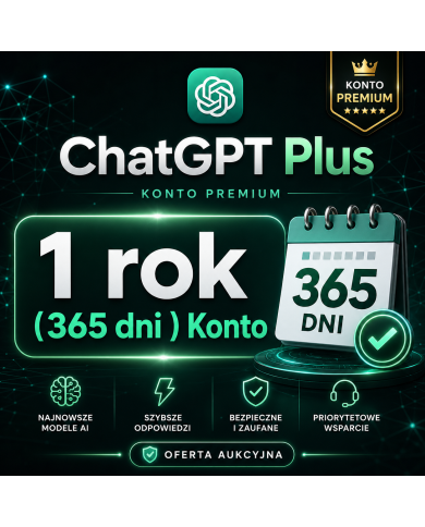 ChatGPT Plus - 1 Rok (365 dni) Konto