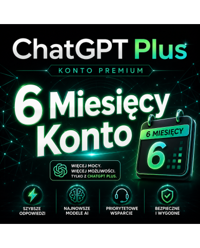 ChatGPT Plus - 6 Miesięcy Konto
