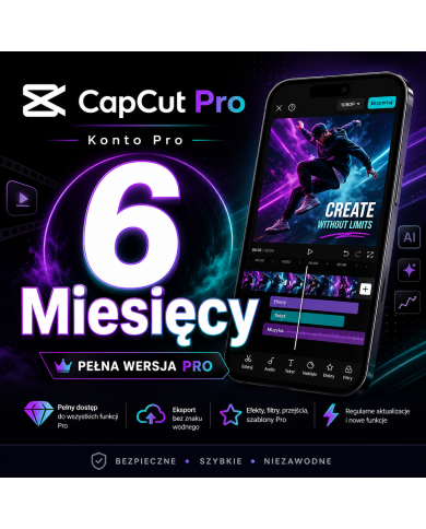 CapCut Pro - 6 Miesięcy Konto
