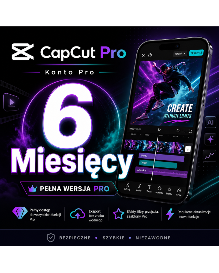 CapCut Pro - 6 Miesięcy Konto