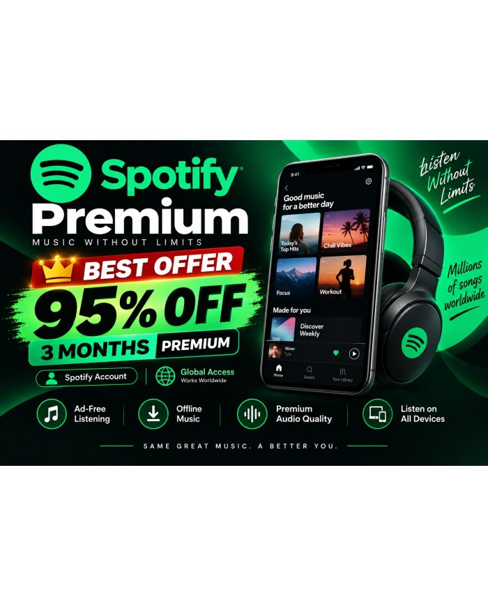 Spotify Premium 3 Months Subscription - Spotify Account