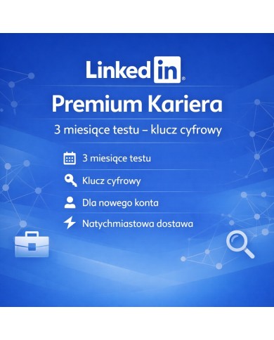 LinkedIn Premium Career 3-miesięczna wersja próbna - klucz cyfrowy