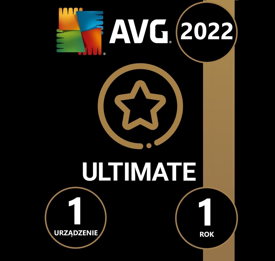 AVG Ultimate 2022 KLUCZ 3w1 - 2 lata na 1 stanowisko