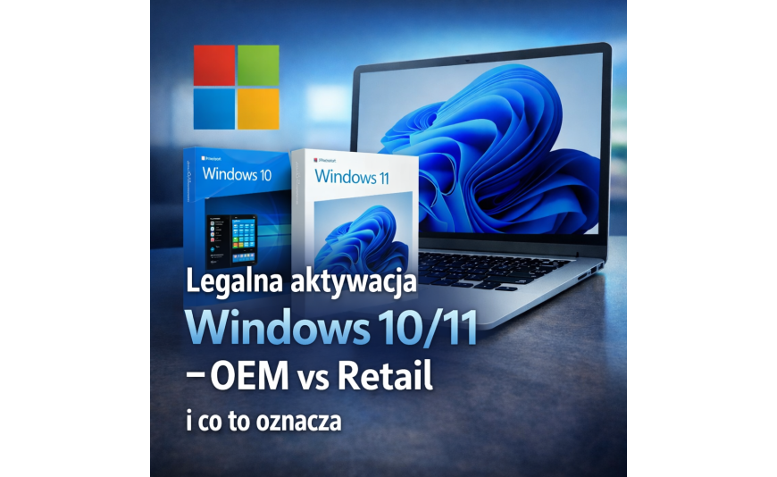 Legalna aktywacja Windows 10/11 – OEM vs Retail i co to oznacza
