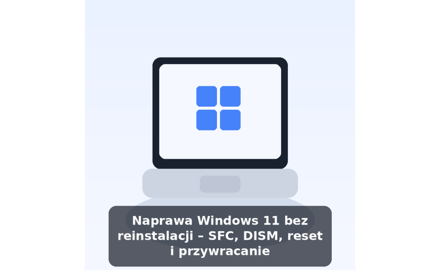 Naprawa Windows 11 bez reinstalacji – SFC, DISM, reset i przywracanie