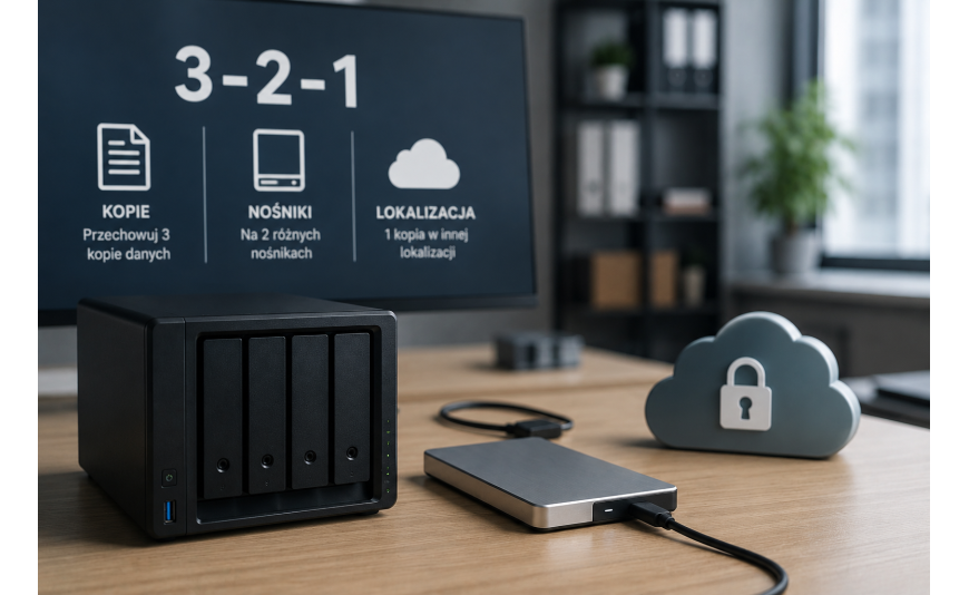 Zasada 3-2-1 w praktyce. Jak tanio zabezpieczyć dane firmy przed awarią i atakiem ransomware?
