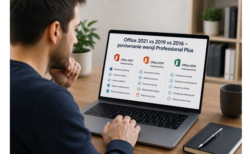 Office 2021 vs 2019 vs 2016 – porównanie wersji Professional Plus