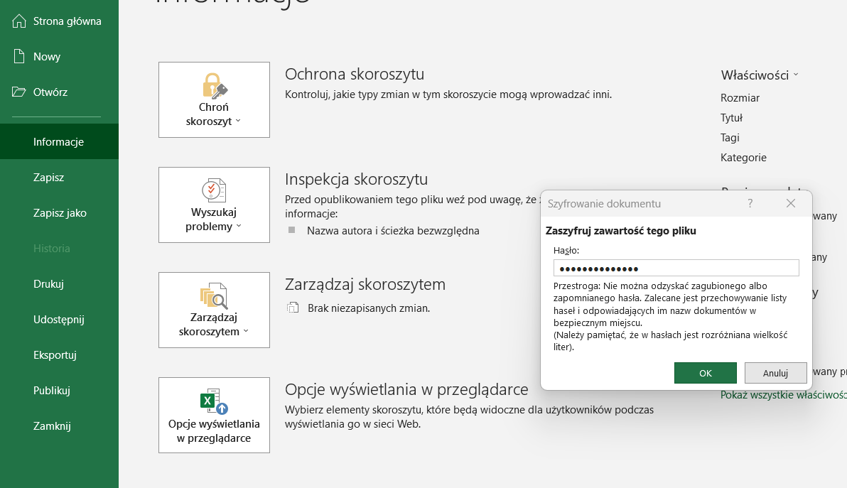 Microsoft Office – szyfrowanie plików biurowych 2